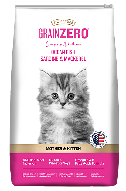 Grain Zero Mother & kitten food Ocean fish Sardine & mackerel