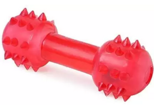 Pawzy Interactive spike Chew Dumbbell Toy For Dogs