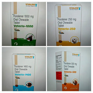 Vivaldis Vetecto Fluralaner Tablet for Dogs (1 Chewable tab)