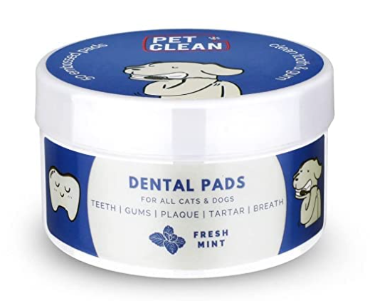 Pet Clean Fresh Mint Dental Pads - Gentle Oral Care for Dogs & Cats - 50 Pcs Pack