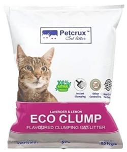 Petcrux Lavender & Lemon Scented Eco Clumping Cat Litter