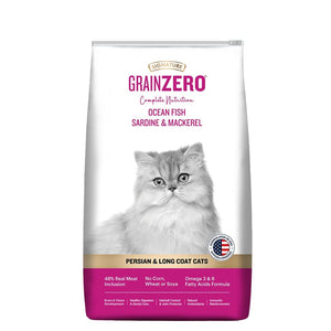 Grain Zero Persian & Long coat Cat food Ocean fish Sardine & mackerel