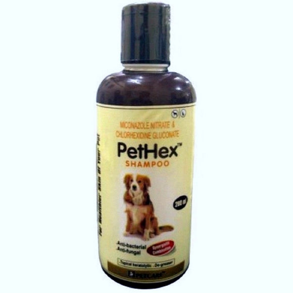 Petcare Pethex shampoo, 200ml for dogs