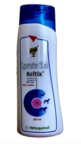 Vetoquinol Reltix Flea and Tick Regular, Medicated Dog Shampoo  (200 ml)