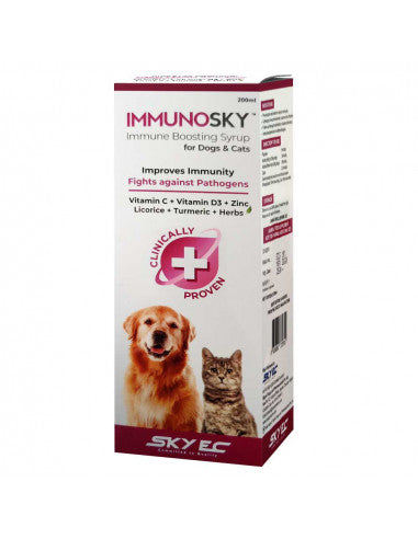 Sky-Ec Immunosky Immune Boosting Syrup for Dogs & Cats-200 ml