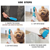 Pawzy Reusable Pet Fur Hair Remover with Self-Cleaning Base