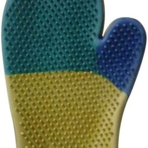 Pawzy Multicolor Pet grooming & Bathing glove