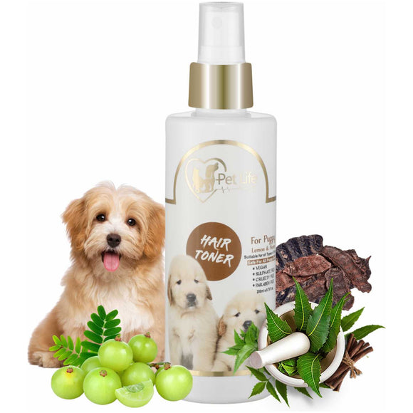 Pet Life Ayurvedic Hair Toner For Puppy (Organic)