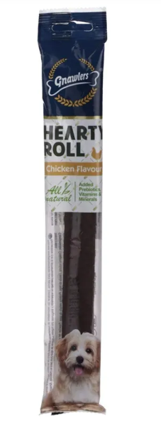 Gnawlers Hearty Roll, Chicken – Dog Treat