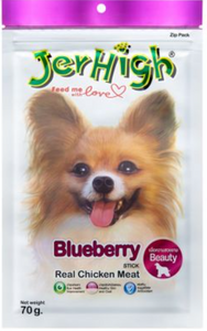 Jerhigh Chicken Blueberry Sticks Treats 70 g