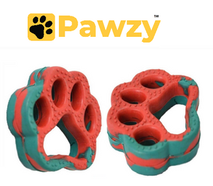 Pawzy Paw Shape Rubber Dog toy