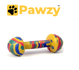 Pawzy Rubber Dumbbell Dog Toy