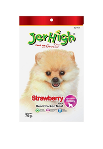 JerHigh Chicken Strawberry sticks treats 70g