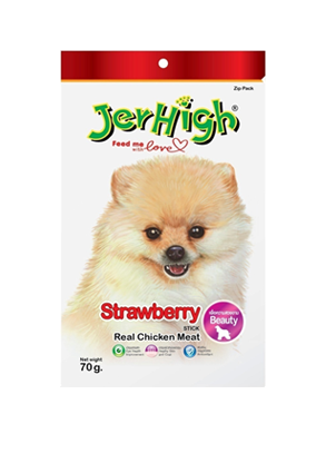 JerHigh Chicken Strawberry sticks treats 70g