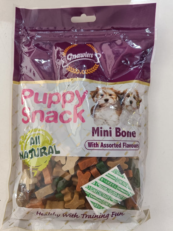 Gnawlers Puppy Snack Mini Bone Dog Treat, 250 g