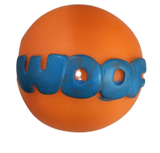 Woof Toy Small Rubber Squeaky Activity Ball