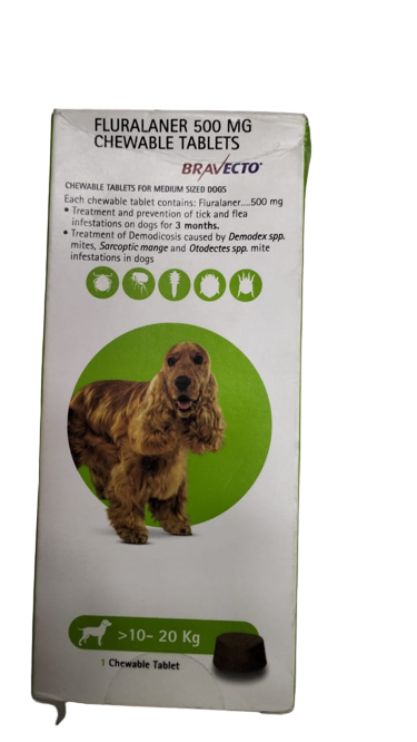 Bravecto 10-20  kg chewable tablet