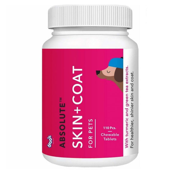 Drools Absolute Skin & Coat Dog Supplement Tablets