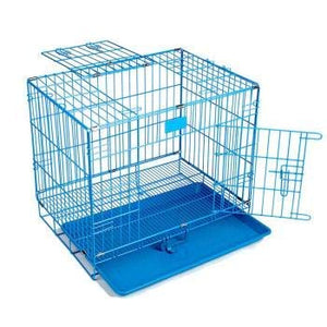 Pawzy Folding Metal cage with Removable Tray