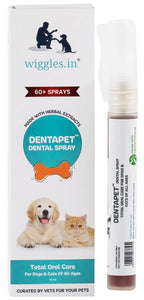 Wiggles DentaPet Mouth freshener Spray for Dogs & Cats