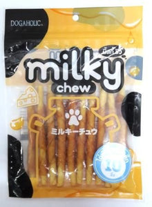 Dogaholic Milky Chew cheese chicken sticks dog treat