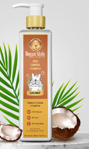 Dogsee Veda Coconut: Shed Control Dog Shampoo