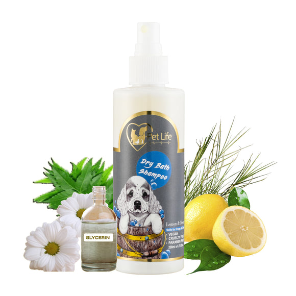 Pet Life Puppy Natural Dry Bath Herbal Shampoo