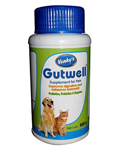 Venkys Supplement for Cats & Dogs - Gutwell Powder for Digestion and Immunity (50g)