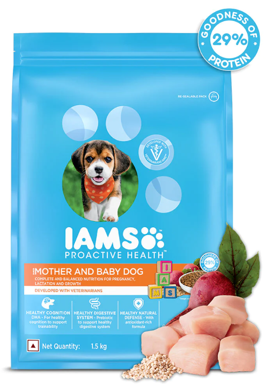 IAMS Proactive Health Premium Mother and Baby Dog Dry Food 1.5 kg