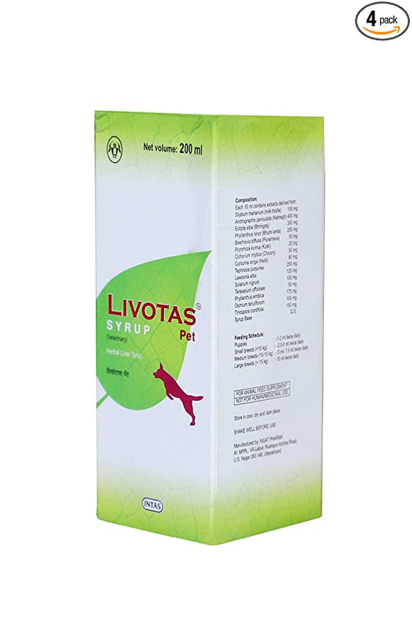 Intas Livotas Pet Herbal Liver Dog Liver Supplement -200 ml