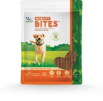 Natural Remedies Mobility Bites Joint Wellness Treats for Dogs, Pups of All Breads 75 gms