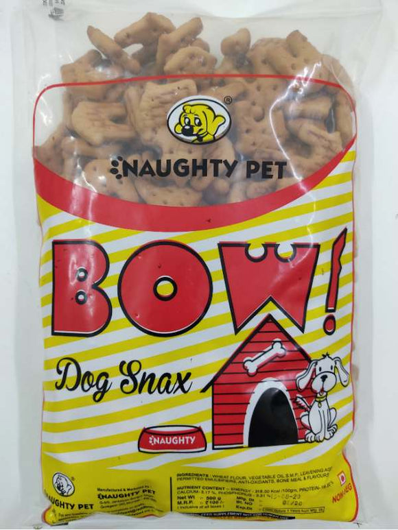 Naughty Pet 'Bow' Dog Snax Biscuits