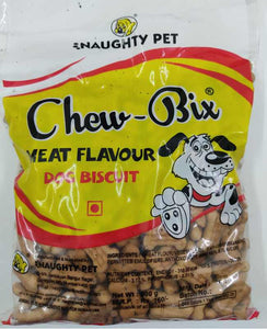 Naughty Pet Chew Bix Meat Flavor Dog Biscuits | 800 GM