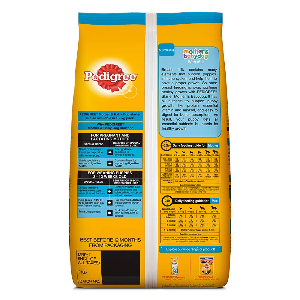 Pedigree dog food starter hotsell