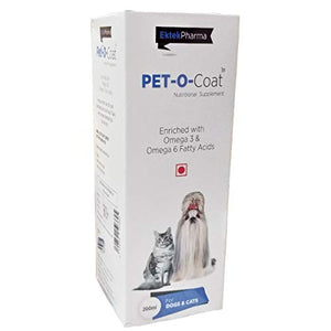 PET-O-COAT Supplement Syrup for Dogs & Cats- 200 ML