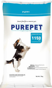 Purepet Dry Pet Food - For Puppy, Chicken & Vegetables, 10 kg