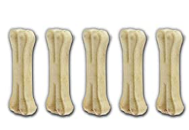 Pawzy Natural Raw Hide Bones 3" pack of 5