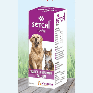 Setcal Calcium Supplement Syrup For Dogs 200 ml