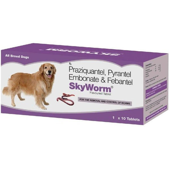 SkyEc SKYWORM Deworming Tablets for Dogs