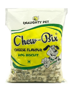 Naughty Pet Chew Bix Cheese Flavor Dog Biscuits | 800 GM