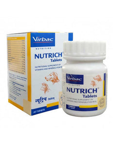 Virbac Nutrich Vitamins & Minerals supplements 30 Tablets